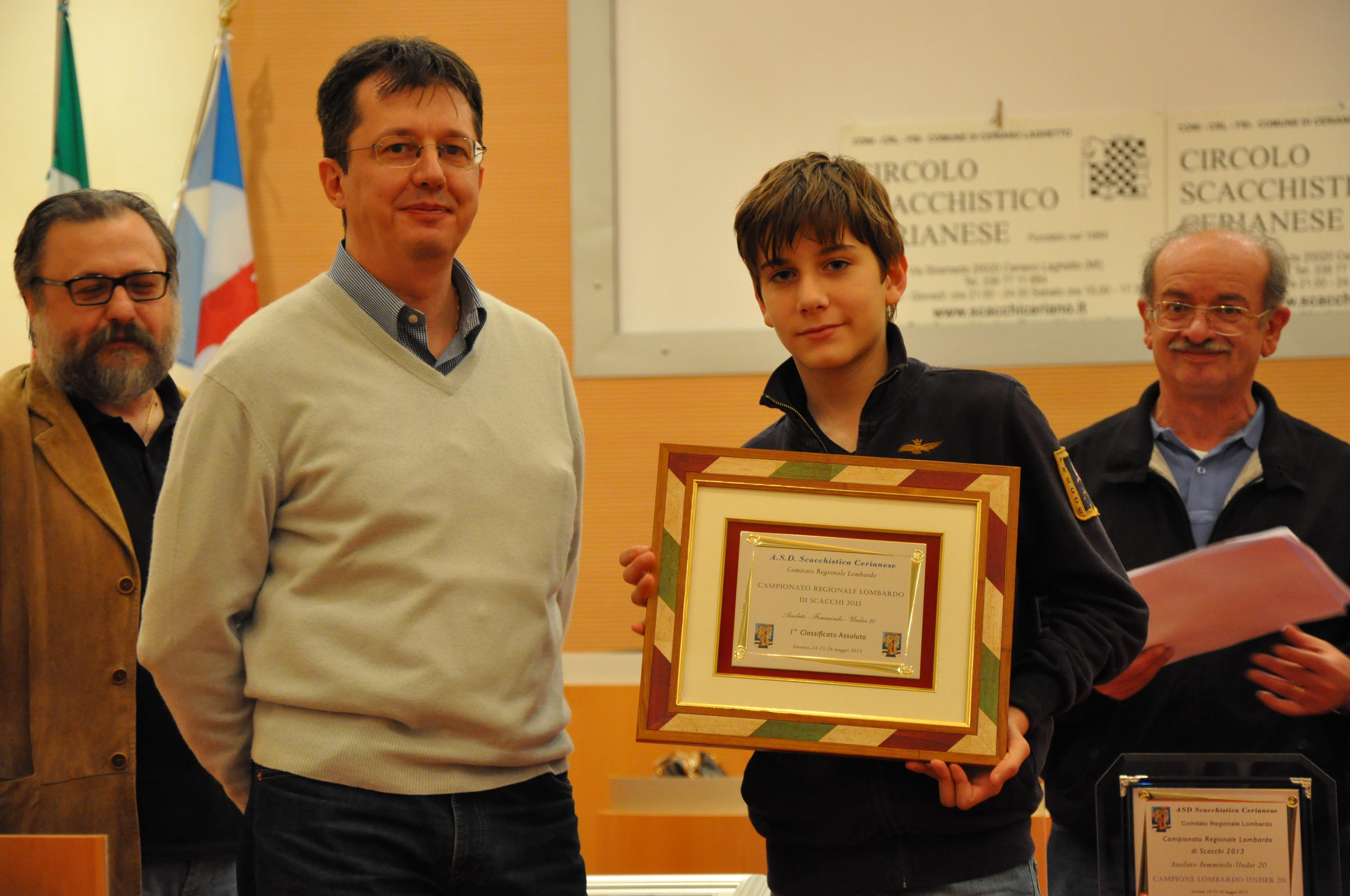 Si laurea a Saronno il più giovane “maestro nazionale” di scacchi