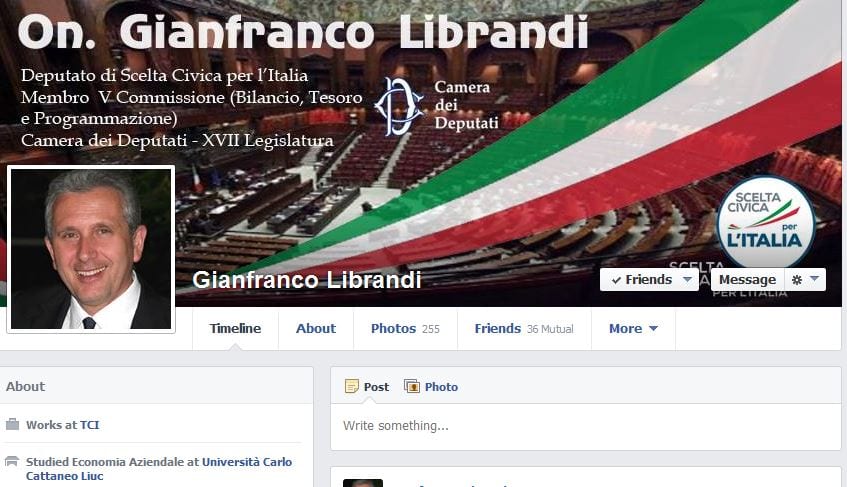 Gianfranco Librandi fa il boom su Facebook