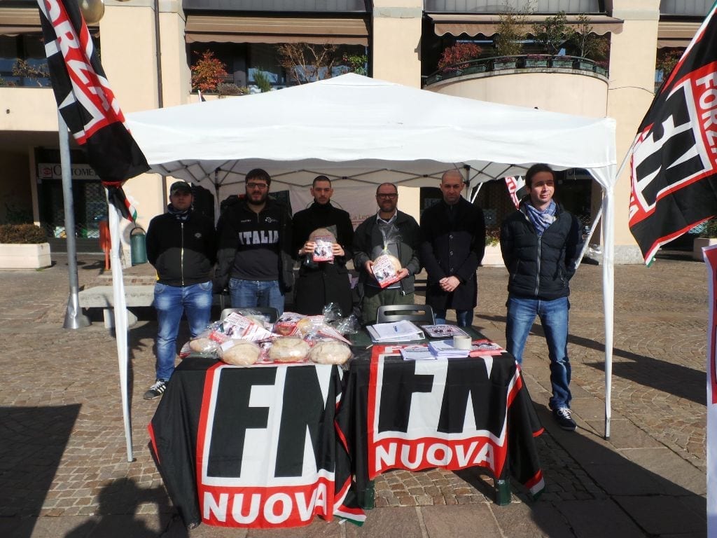 Forza Nuova torna nel centro di Saronno contro la “eurocrazia”
