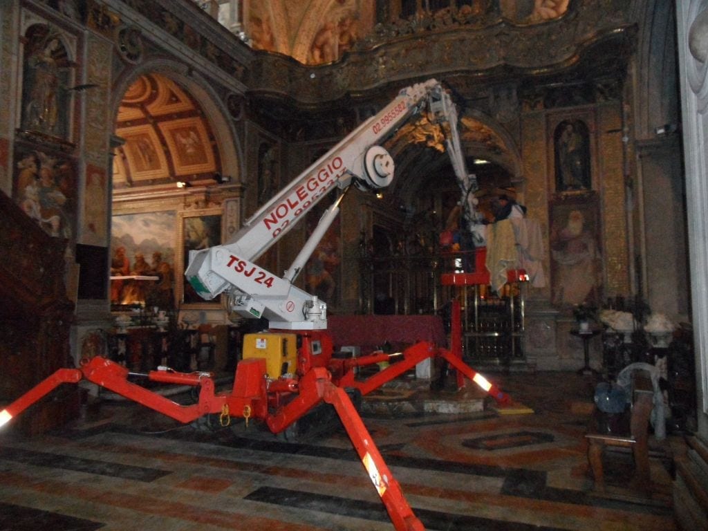 Santuario: riscaldamento ad induzione per proteggere statue ed affreschi