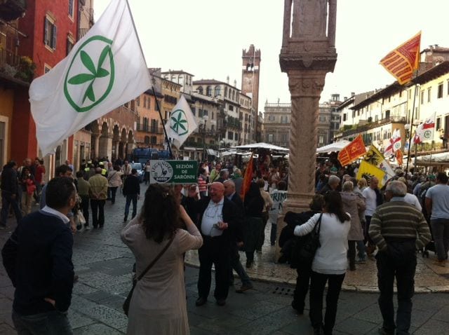 I leghisti saronnesi marciano a Verona per i “secessionisti”