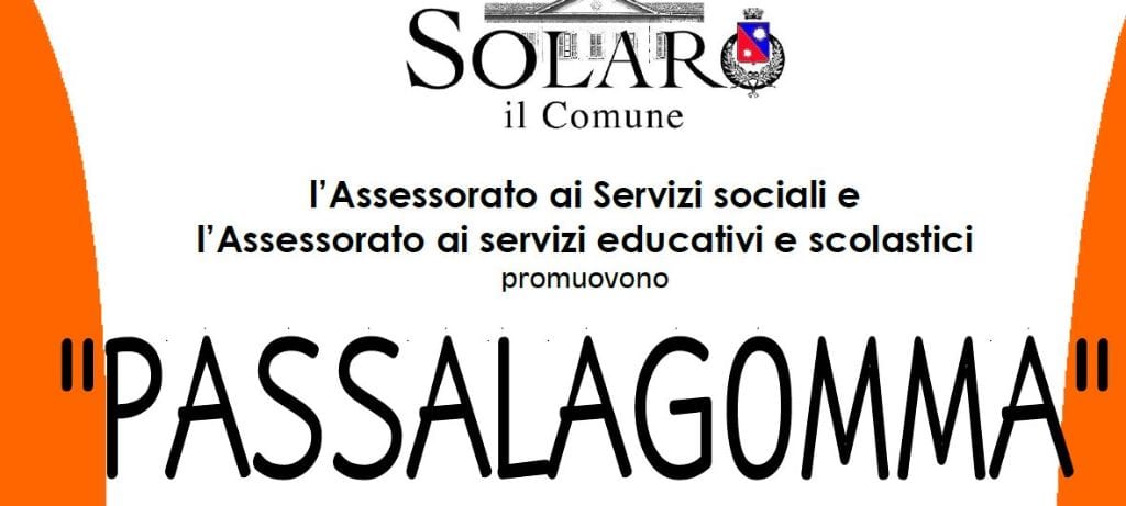 Passalagomma: raccolta solidale di materiale scolastico a Solaro
