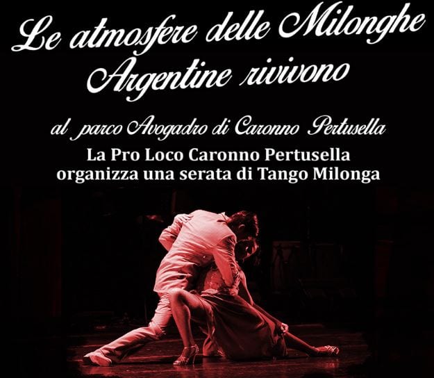 Tango argentino nel parco di via Avogadro a Caronno Pertusella