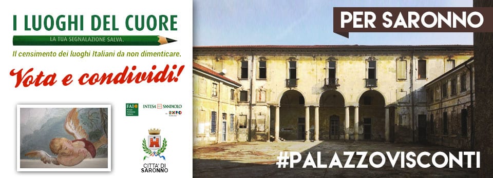 Una foto e un hashtag per lanciare la raccolta firme per #palazzovisconti