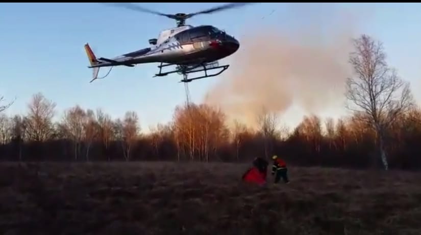 Incendio Parco Groane: a Solaro ci vuole l’elicottero