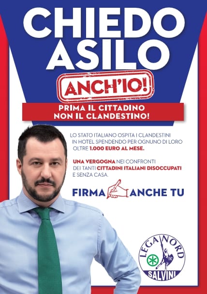 “Chiedo asilo anch’io”: weekend in piazza per la Lega Nord