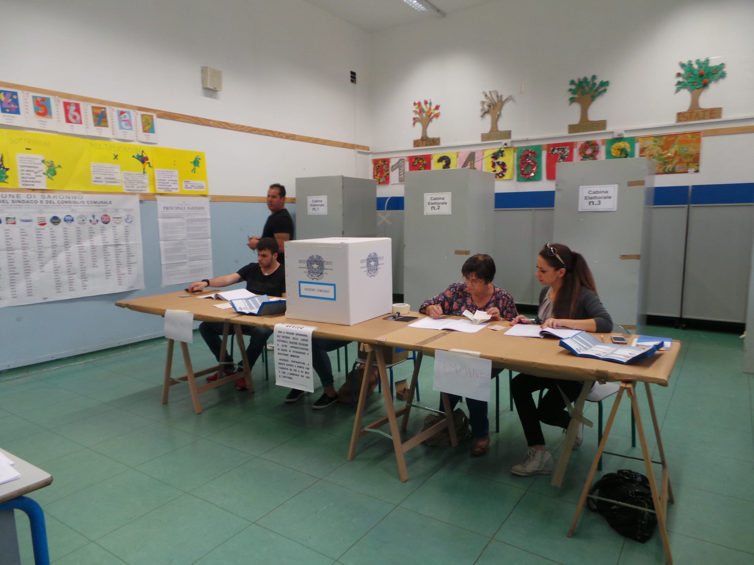 Referendum: seggi operativi a Saronno. Sostituito qualche tablet