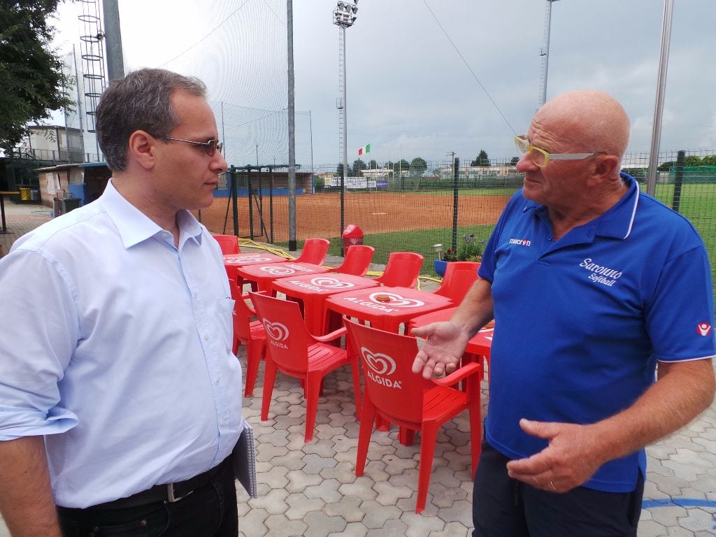 Fagioli sindaco: incontro con il comandante Sala e pausa pranzo al softball