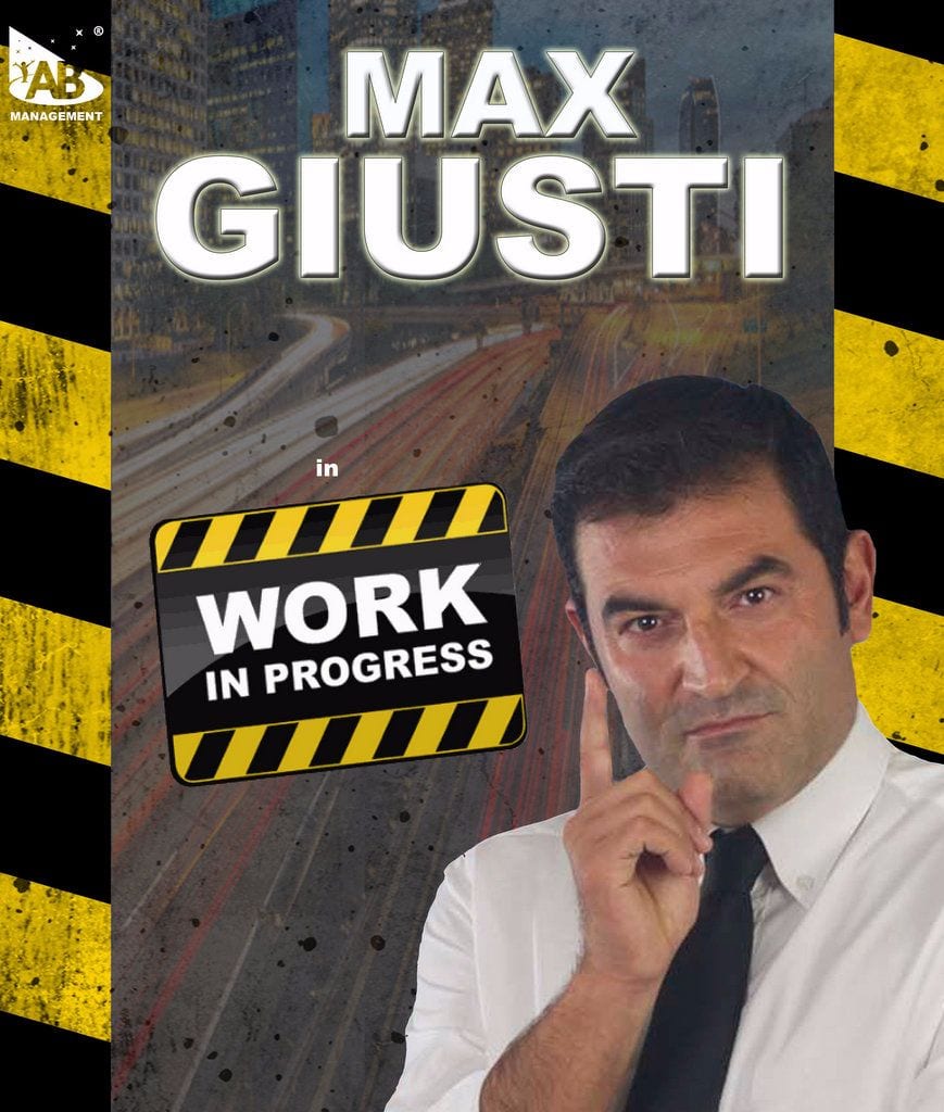 Work in progress: Max Giusti al teatro Pasta