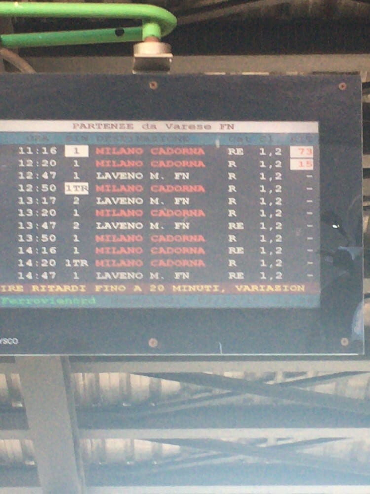 Saronno, guasto in stazione: ritardi e cancellazione sulle linee per Como e Varese