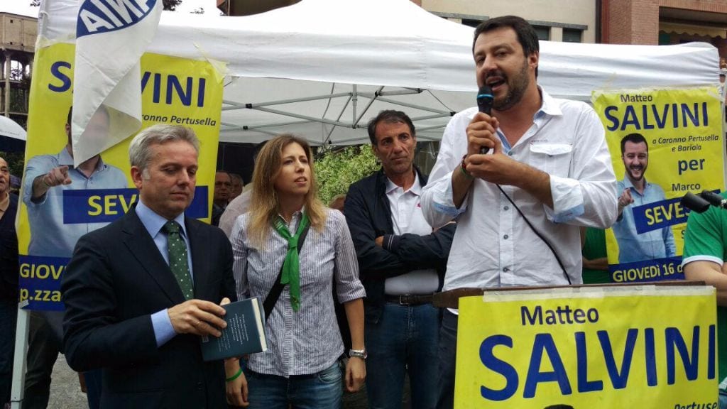 Ieri a Saronno: in città il primo congresso della Lega post voto con Salvini. Coppa Coppe esposta in Municipio. Nuovo ingresso in consiglio a Cislago