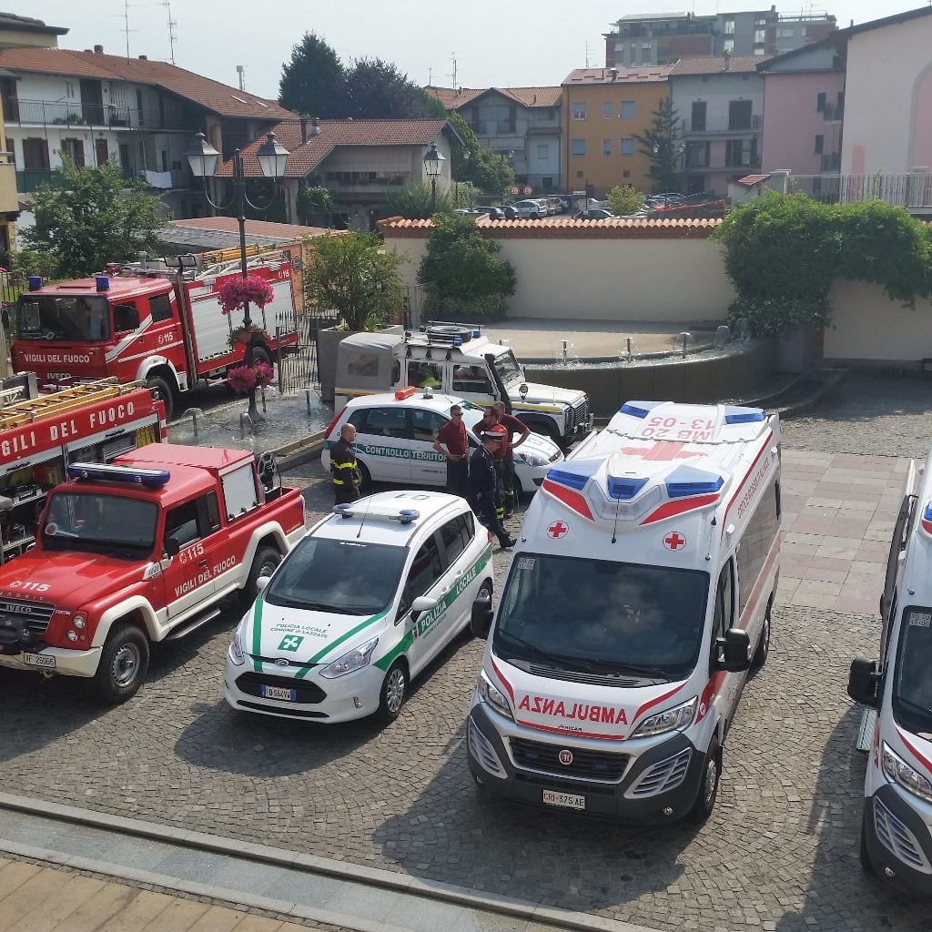 Lomazzo, la Croce rossa in centro con baby soccorritori, sicurezza stradale e truccabimbi