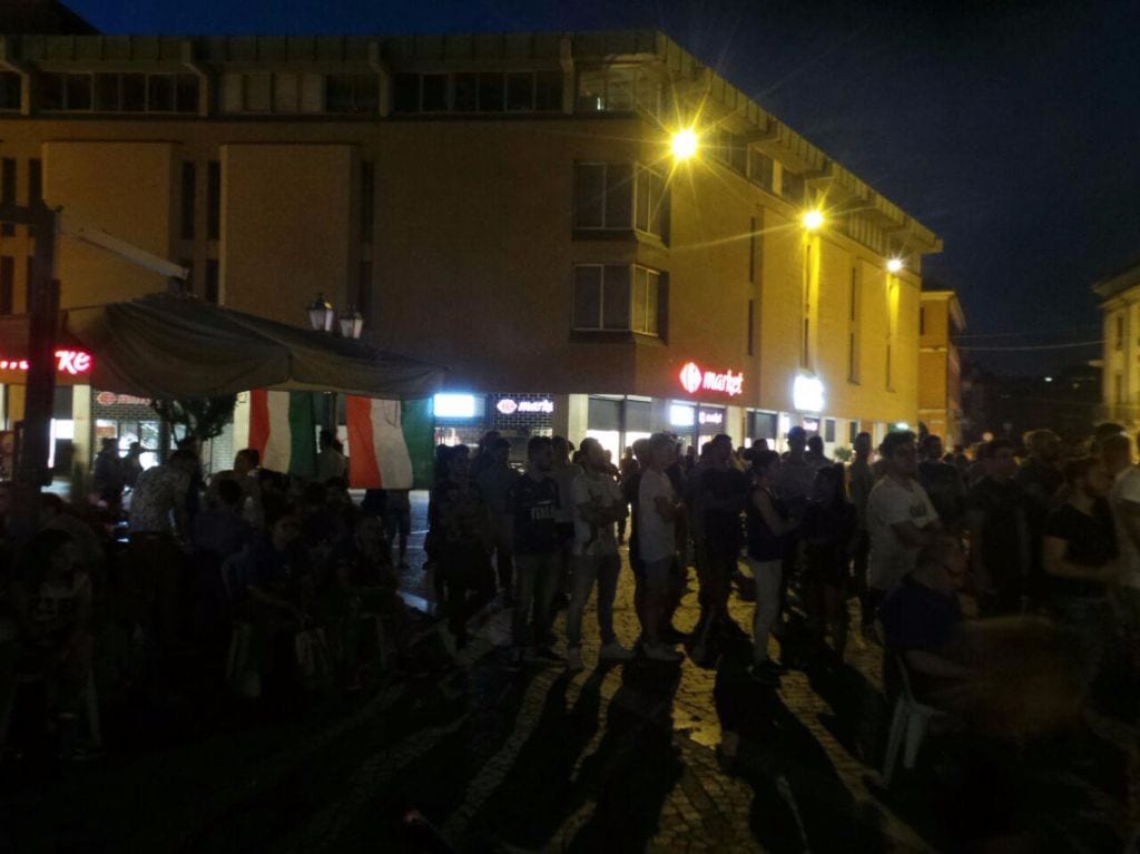 Black out: piazza Libertà resta improvvisamente al buio