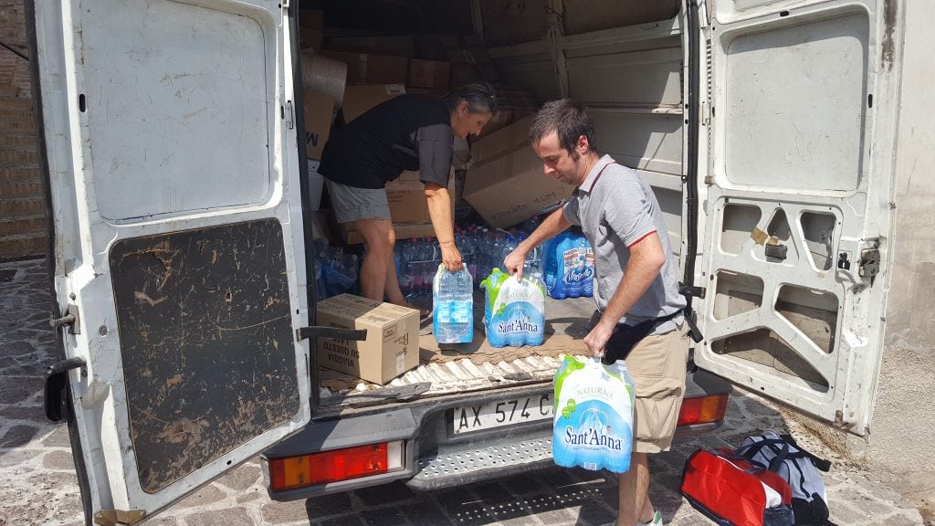 Solidarietà nazionale: trasferta per portare aiuti in centro Italia