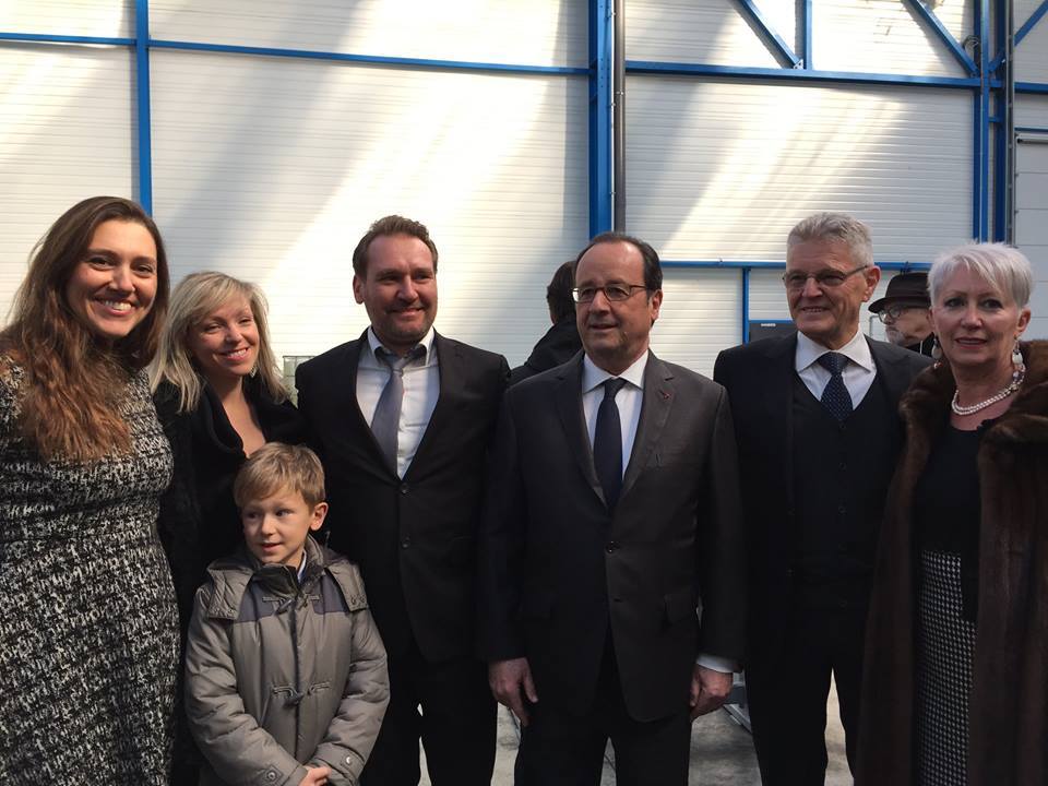 Il presidente francese Hollande visita la Adr di Uboldo