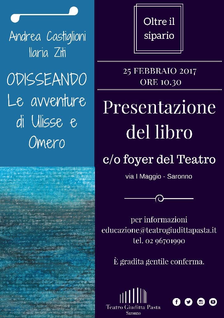 Odisseando, Ulisse e Omero al teatro civico Pasta di Saronno