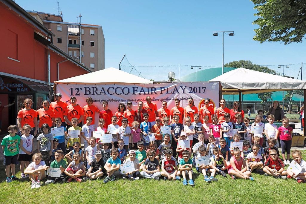 Il Fair Play con Bracco e Club tennis Ceriano per 250 ragazzi delle scuole