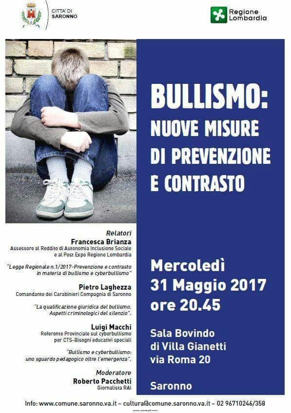 Bullismo “dalla prevenzione al contrasto”: convegno in Villa con Roberto Pacchetti