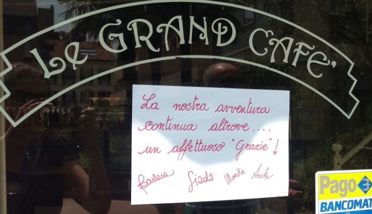 Le Grand Cafè ha abbassato la saracinesca: addio ad un ritrovo saronnese