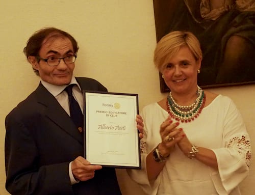 “Edificatore di club”: premio Rotary ad Alberto Aceti