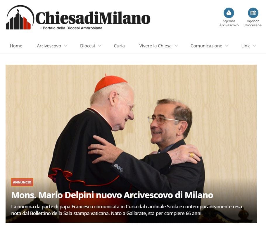 Dal seminario di Saronno a Milano: Delpini nuovo arcivescovo