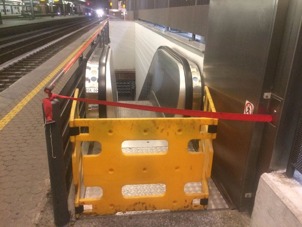 Stazione Saronno: a breve lavori ripristino scale mobili, ascensori in funzione