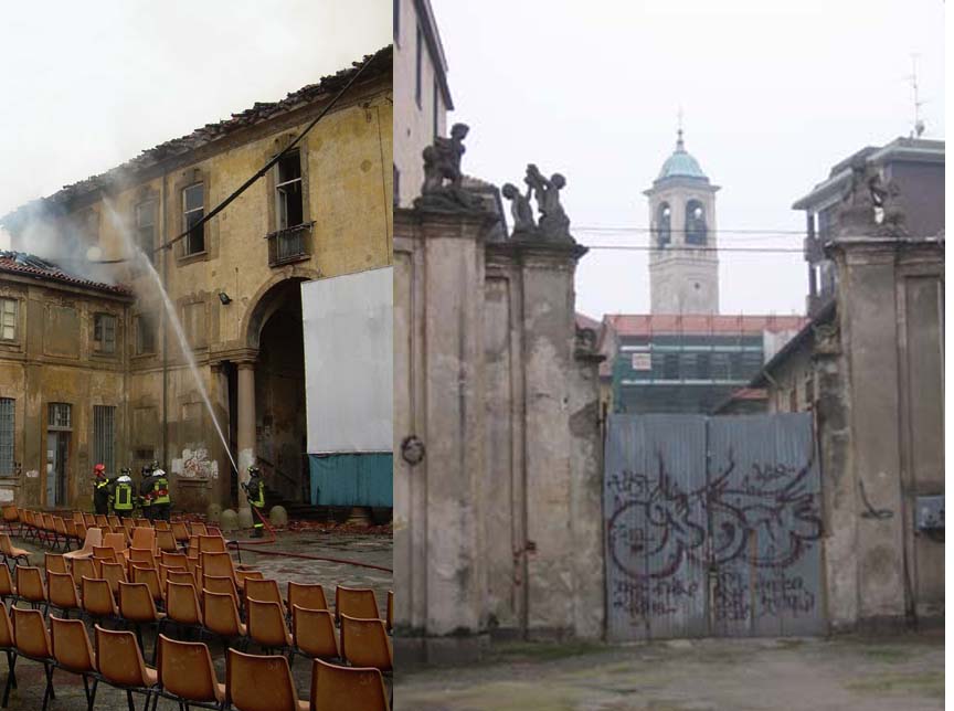Palazzo Visconti, dieci anni dall’incendio: tanto degrado, nessuna scelta, niente fondi