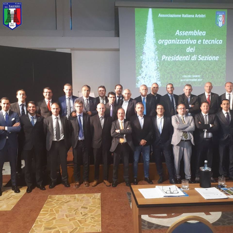 Arbitri calcio: Davide Rosio ha rappresentato Saronno all’assemblea nazionale