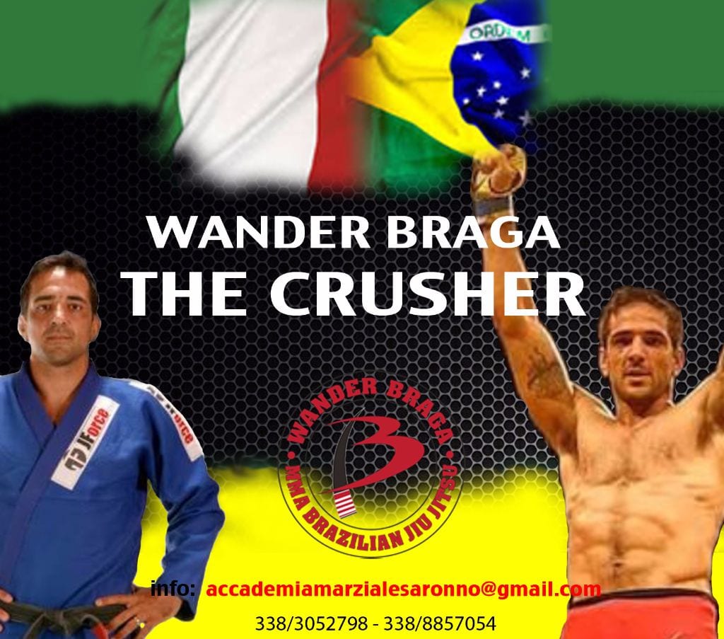 Mma e Bjj: il super campione Wander Braga a Saronno