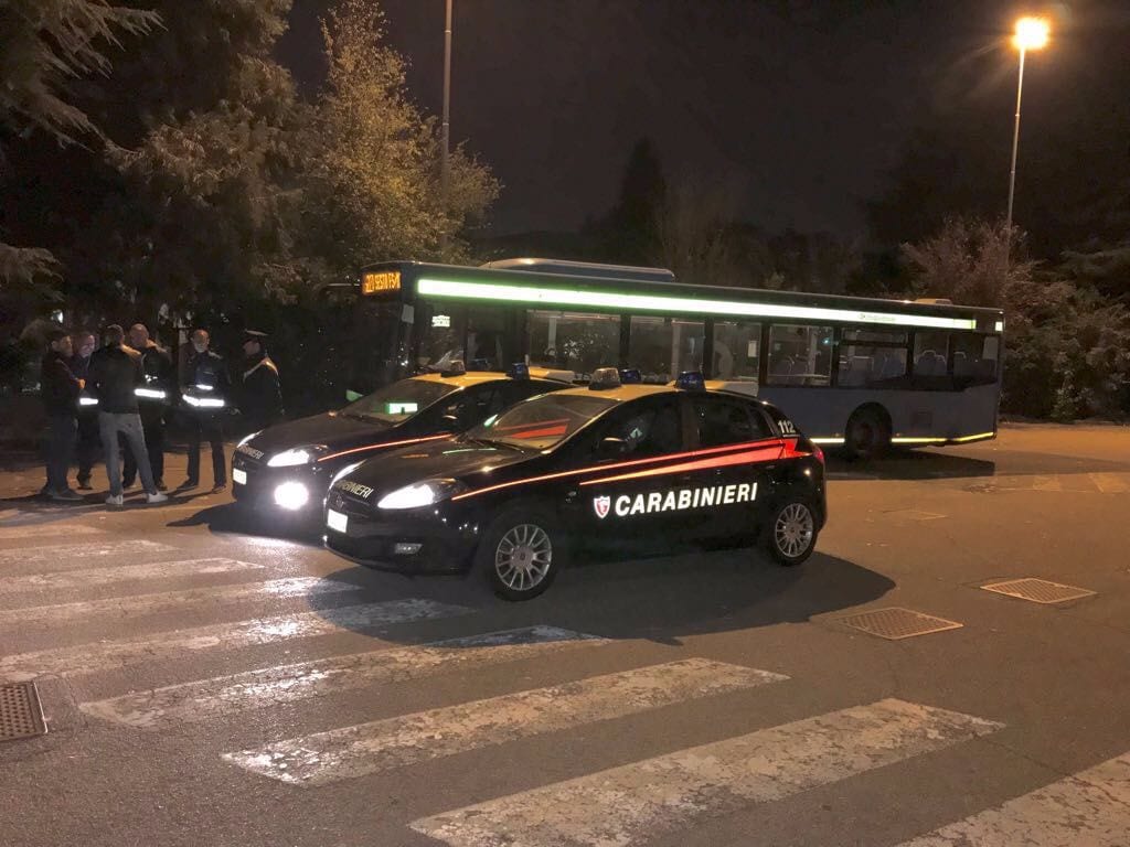 Servizio notturno dei carabinieri per prevenire la violenza sui mezzi pubblici