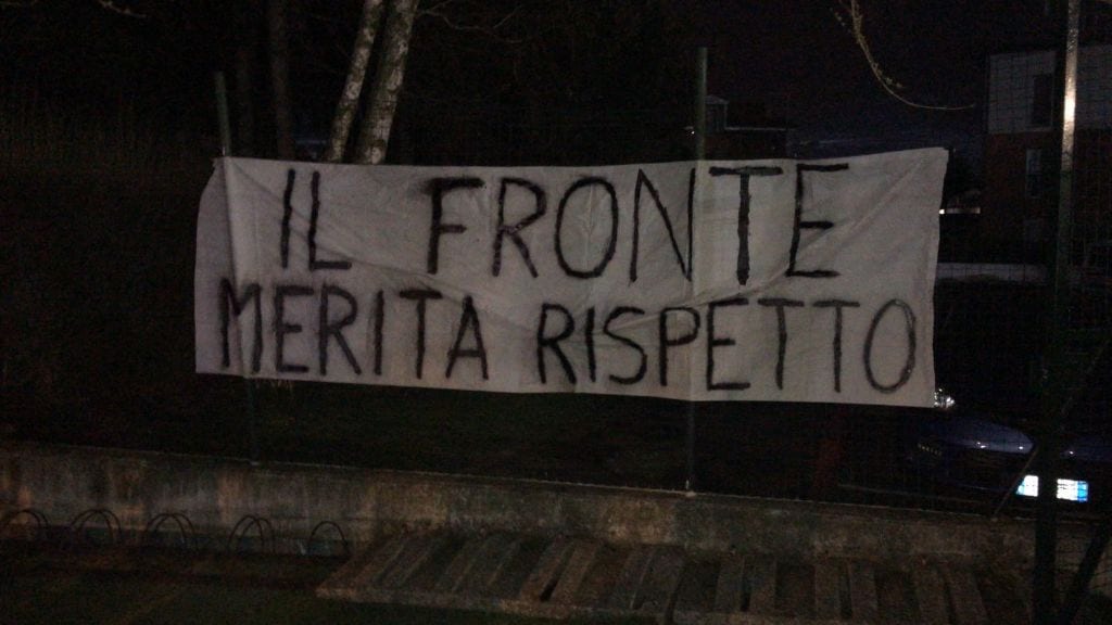“Il Fronte merita rispetto”: tifosi del Fanfulla solidali a Cesate