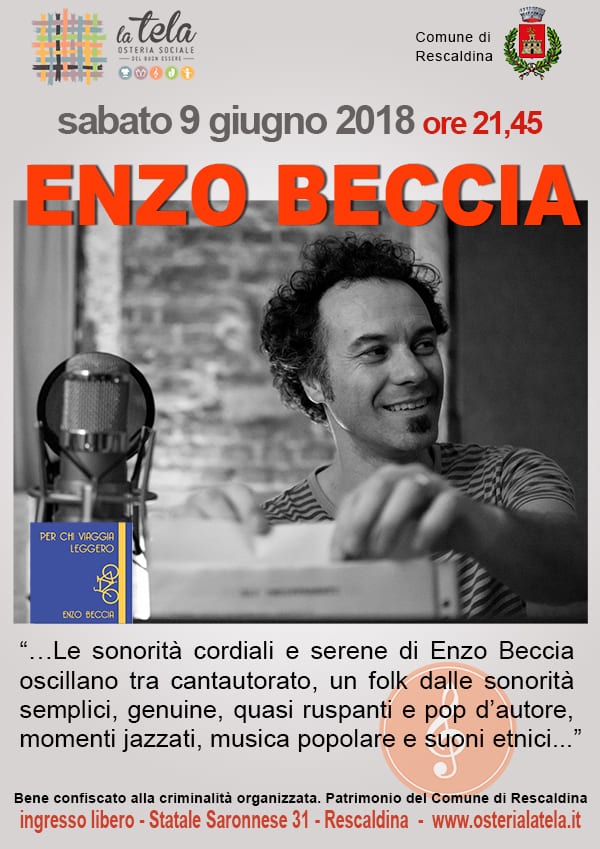 Rescaldina, a “La Tela” ospite Enzo Beccia