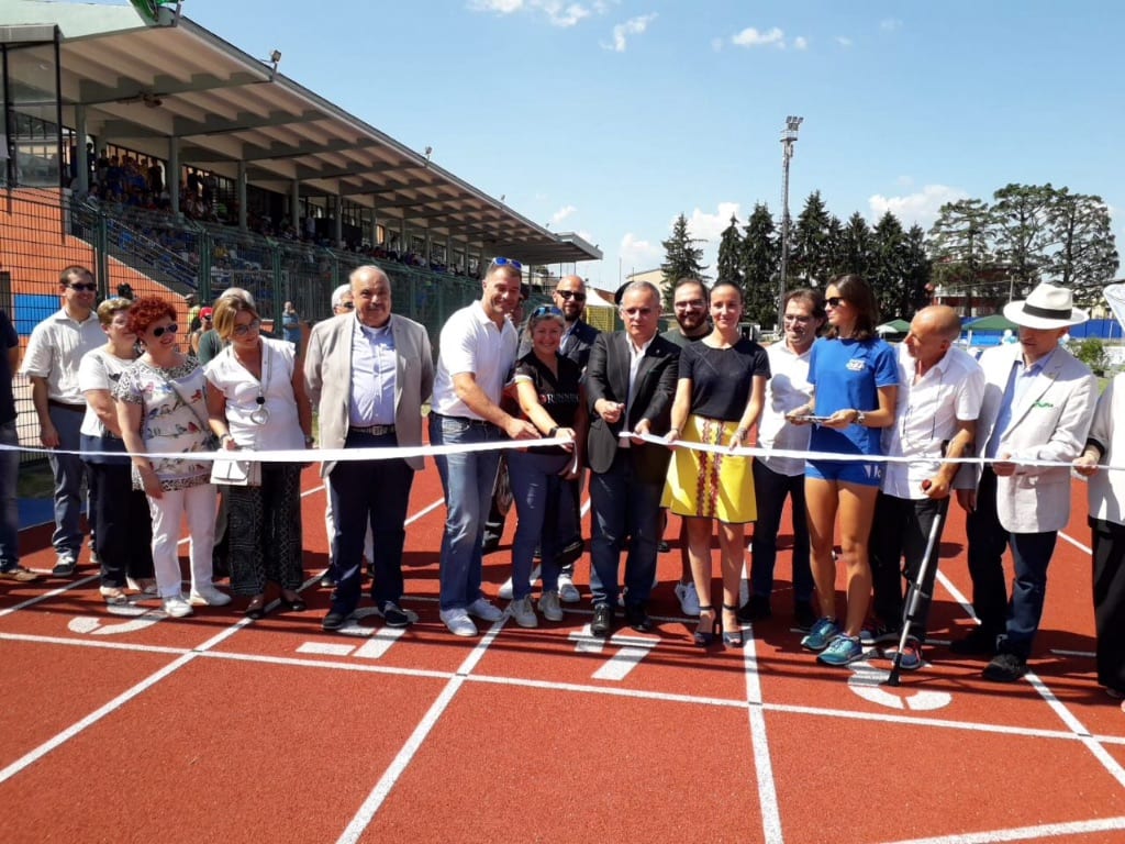 Cambiaghi e Rossi inaugurano la pista d’atletica del Colombo Gianetti