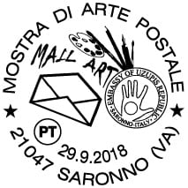 Primo annullo postale dedicato alla Mailart. Mostra e inaugurazione a Saronno