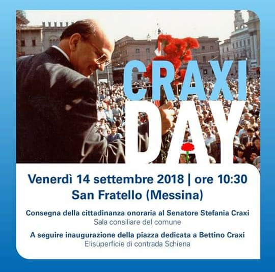 Nella San Fratello “gemella” di Saronno si tiene il Craxi day