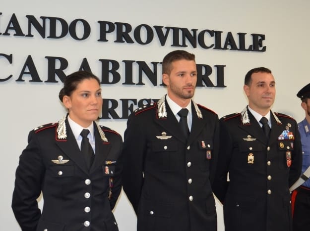 Carabinieri, comando provinciale: i nuovi ufficiali