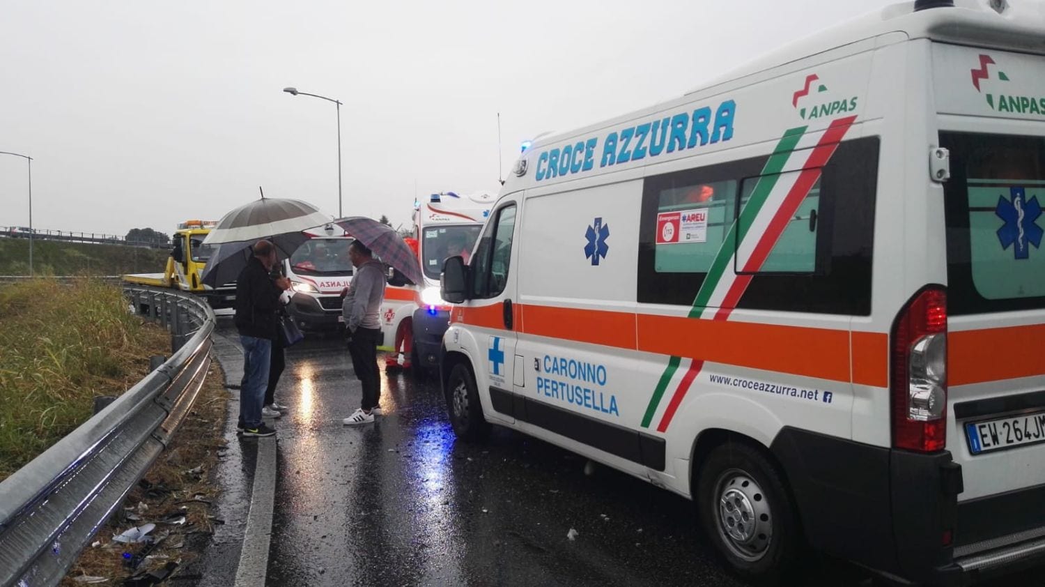 Uboldo: scontro fra auto in via per Origgio, tre feriti