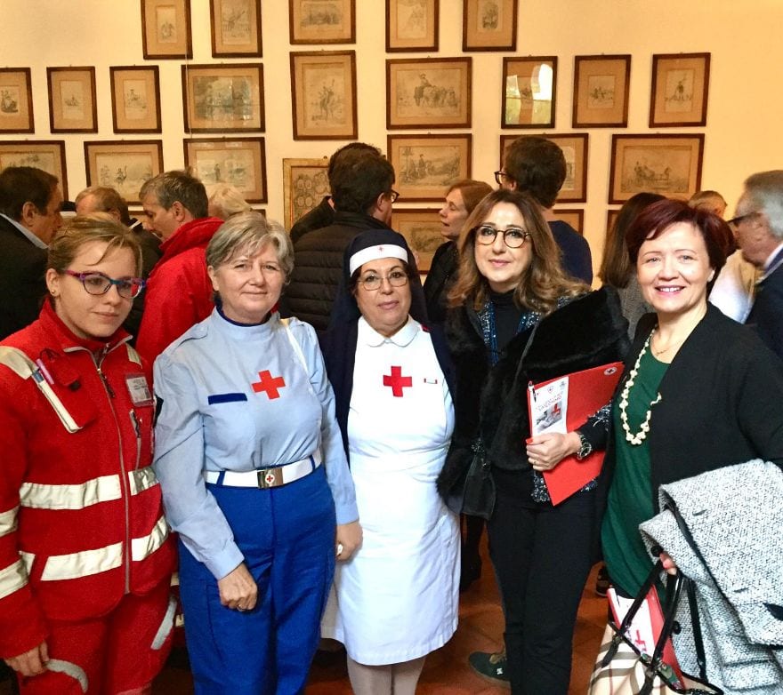 Miglino e Vanzulli omaggiano e plaudono la Croce Rossa saronnese