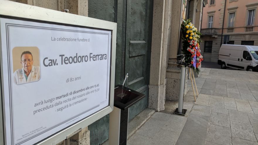 L’addio a Teodoro Ferrara: chiesa gremita