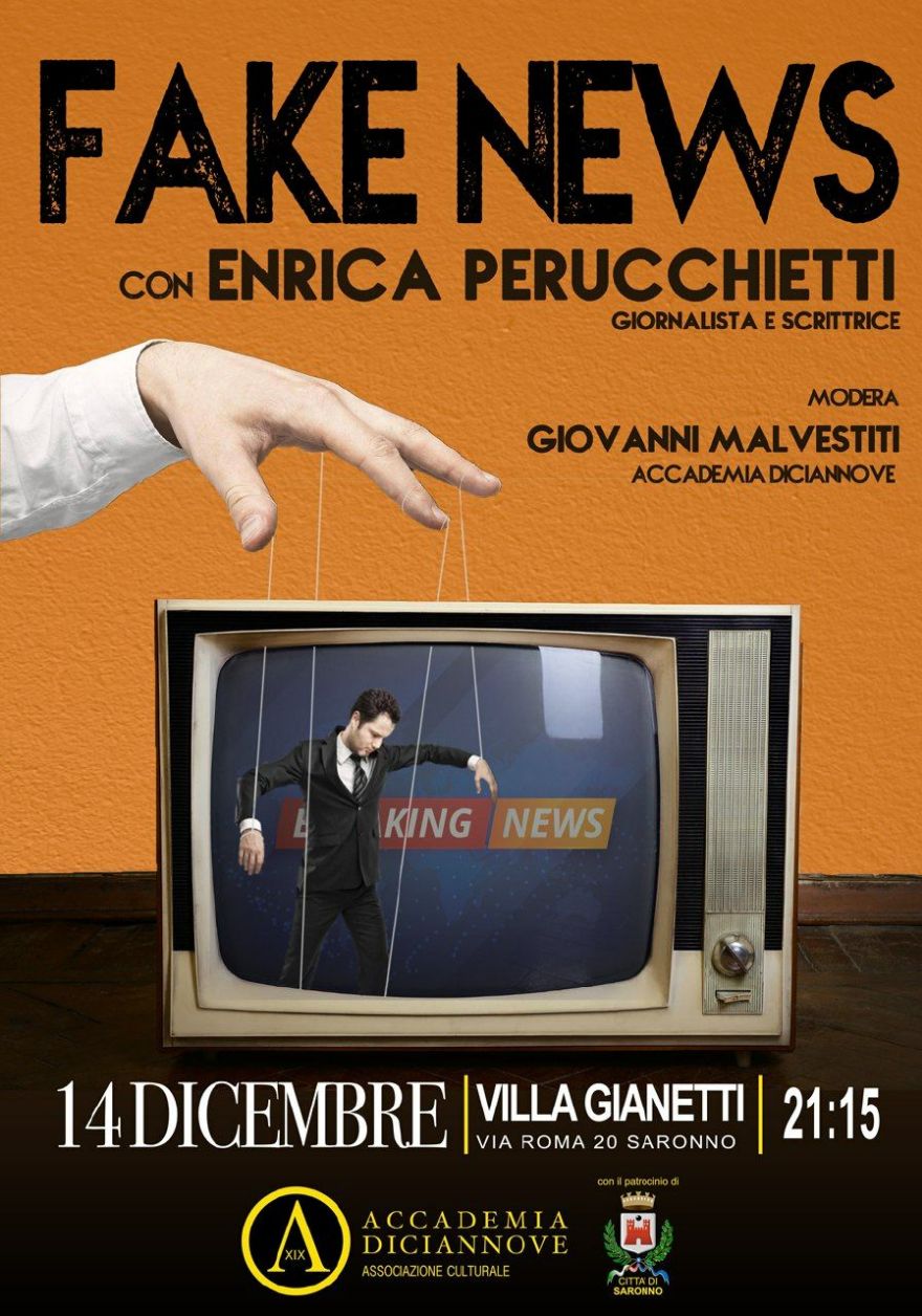 Accademia Diciannove: convegno Fake news con Enrica Perucchietti