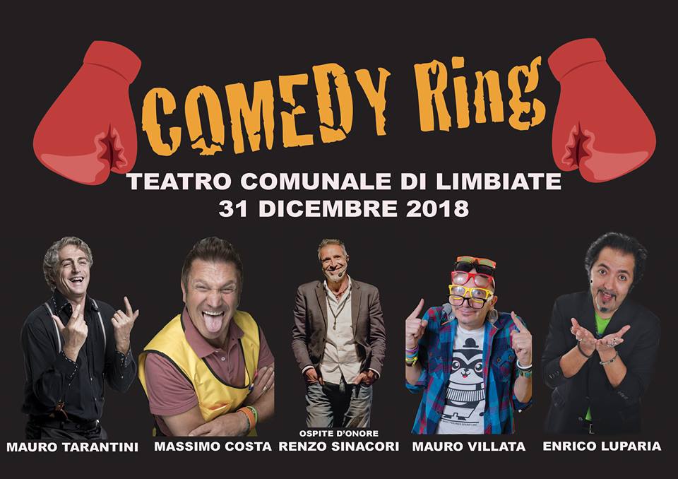 Comedy Ring al teatro comunale di Limbiate per l’ultimo dell’anno