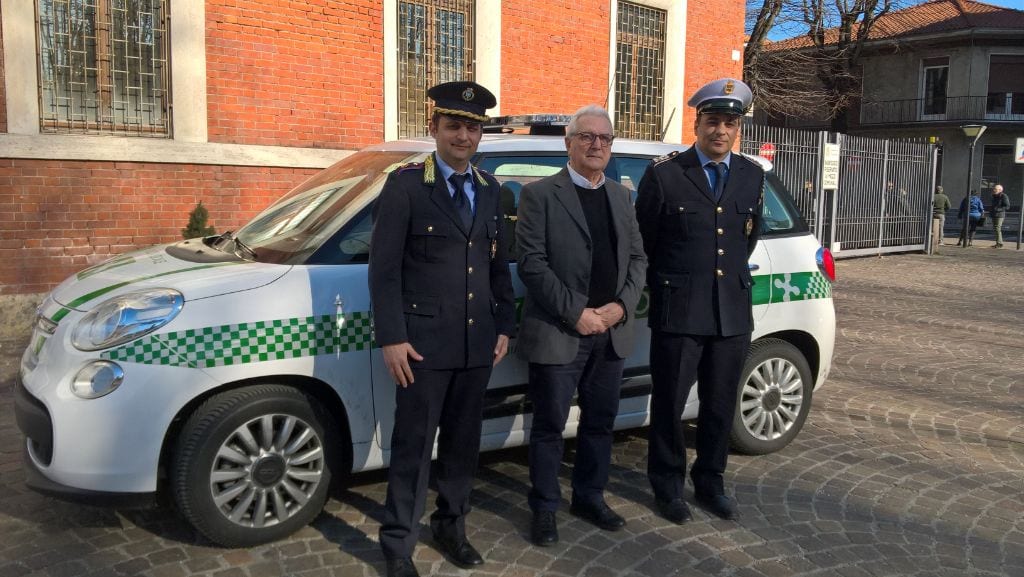 Dopo il sequestro, la Fiat 500 in uso alla Polizia locale