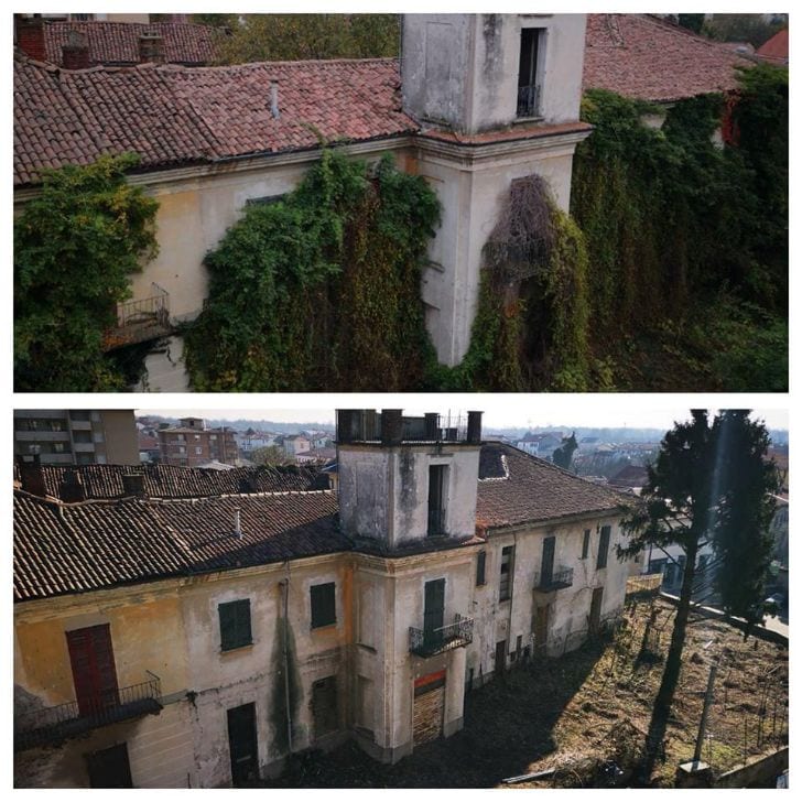 Cogliate, ripulito il verde di Palazzo Rovelli