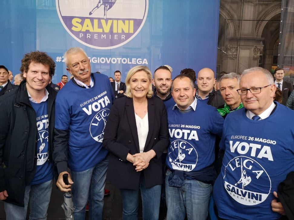 Cartabia e la Lega di Cislago in piazza con Salvini