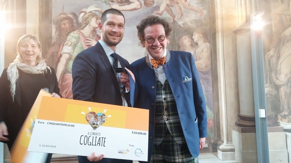 Cogliate vince “Le reti del cuore”: 50 mila euro per il viale della chiesa di San Damiano