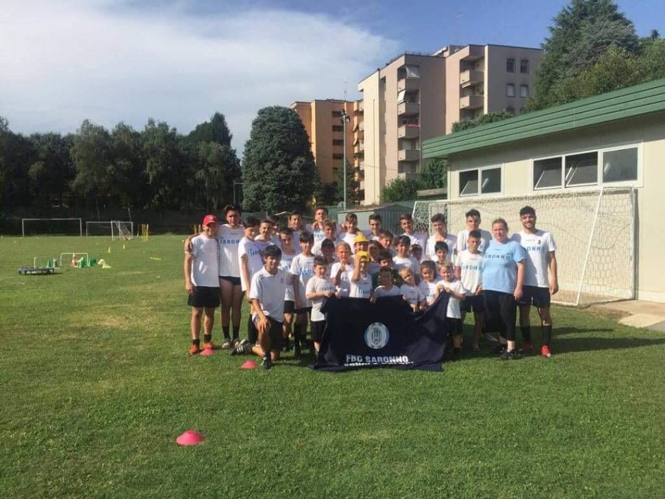 Camp estivi: giovani calciatori al centro Prealpi con il Fbc Saronno