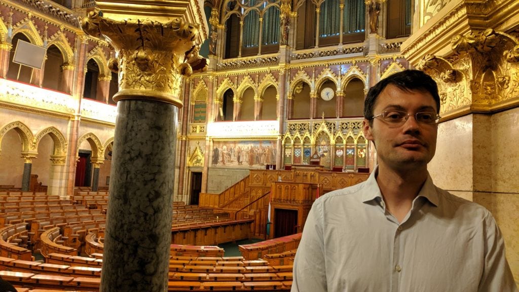 Il consigliere Francesco Banfi al Parlamento di Budapest
