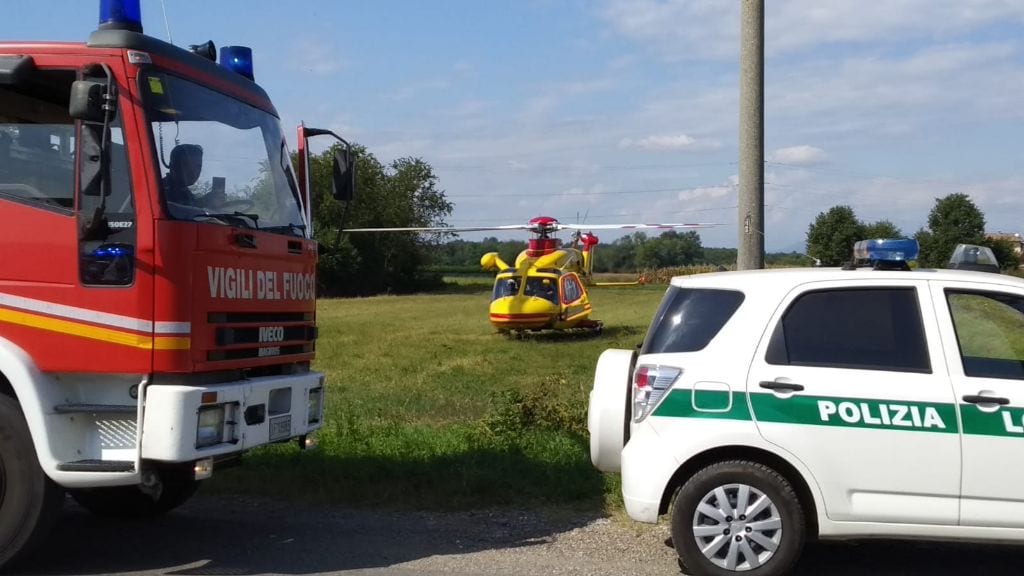 Incidente sul lavoro oggi a Origgio: operaio gravemente ferito