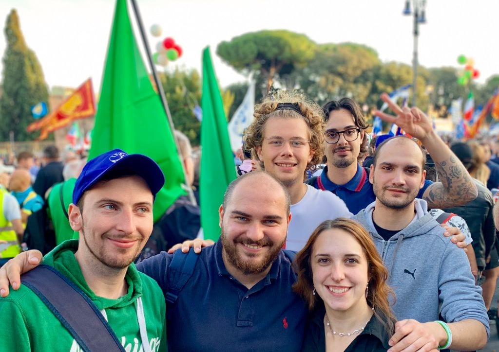 La Lega Giovani di Varese a Roma per dire “No” al governo giallo-rosso.