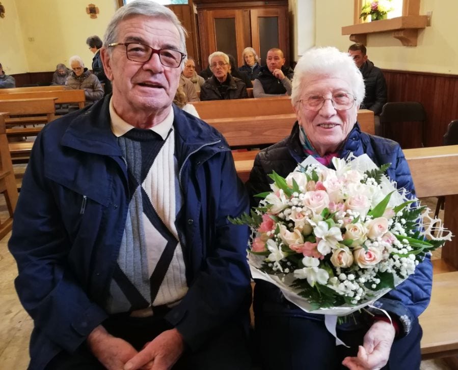Angelina e Renzo Basilico, 60 anni di matrimonio: festa a Cascina Colombara